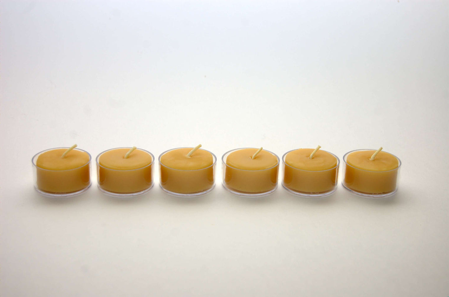 Beeswax tealight candles, 100% pure and handmade 6 pack