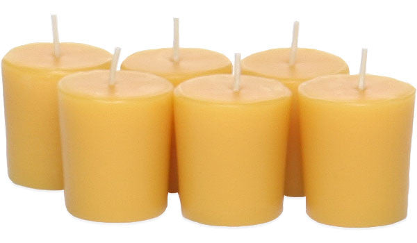 Beeswax votive candles, 100% pure and handmade 6 pack 